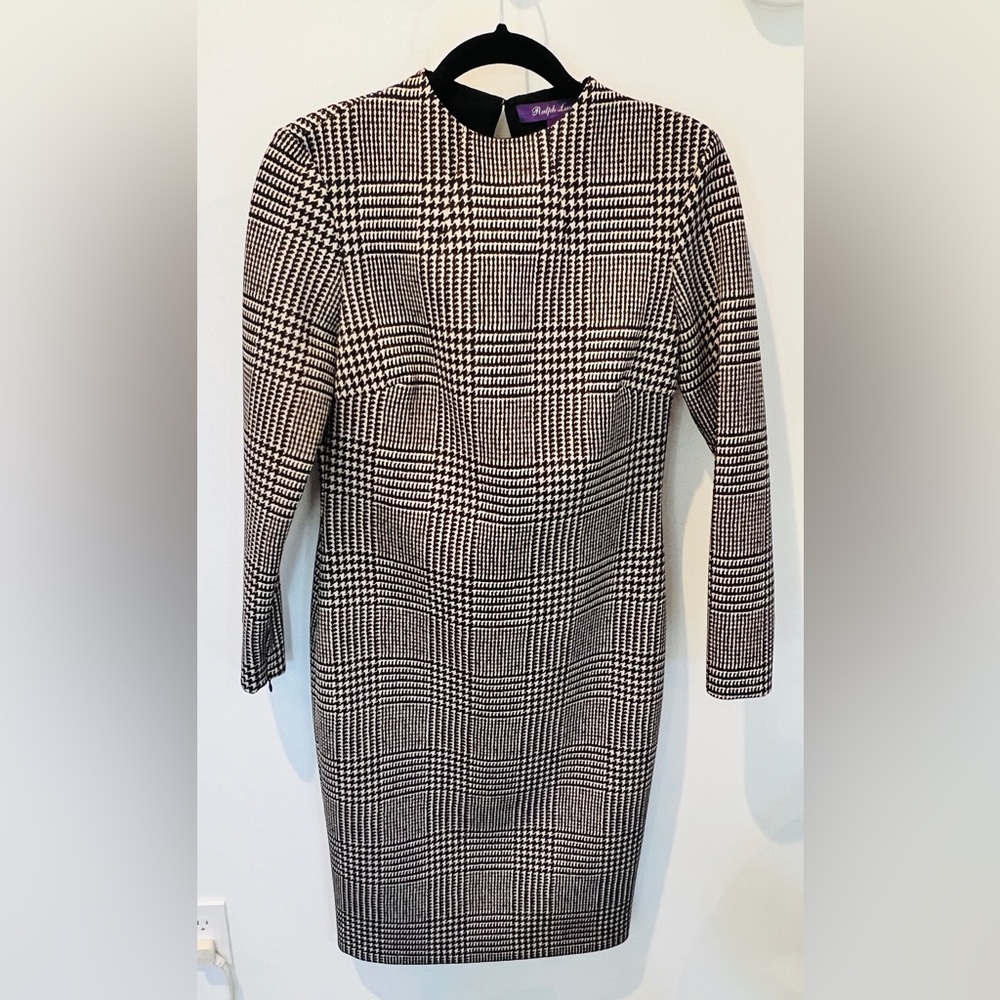 Ralph Lauren Purple Label black/white bodycon dress
